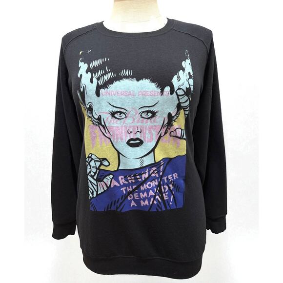 Torrid 3 (3X 22/24) Universal Monsters Bride of Frankenstein Fleece Sweatshirt - Picture 1 of 2